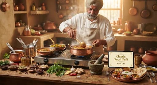 Classic Royal Thali feast