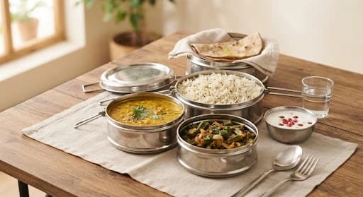 Corporate veg meal dabba